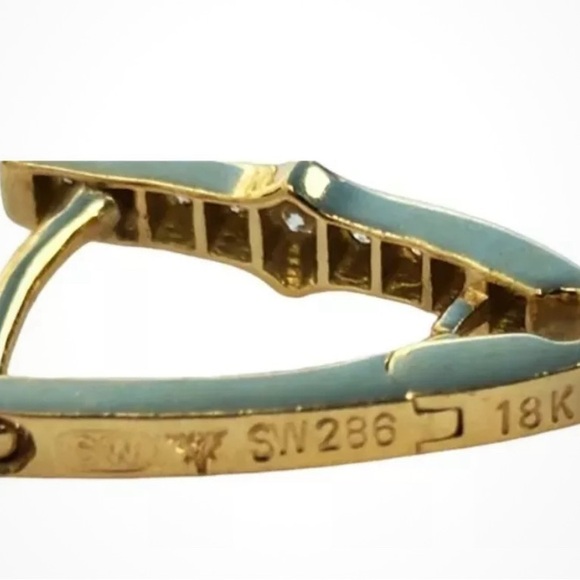 Stephen Webster 18k Yellow Gold and Diamond Convertible Earrings - Picture 9 of 11